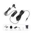 BOYA BY-M1 Pro Omnidirectional Lavalier Condenser Microphone - 65 Hz   3.5mm Jack   Wired - Black Online Sale