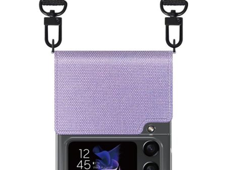 Araree Canvas Diary Case - Samsung Galaxy Z Flip 4   Purple Fashion