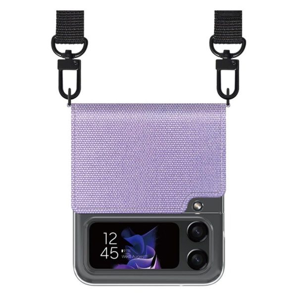 Araree Canvas Diary Case - Samsung Galaxy Z Flip 4   Purple Fashion