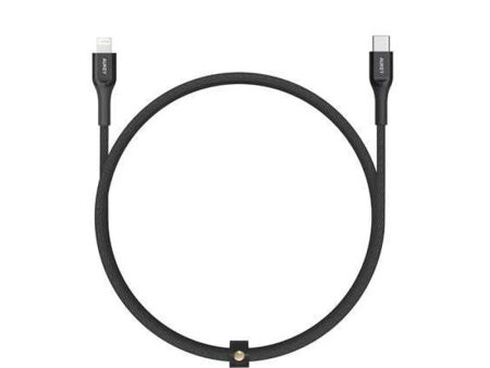 AUKEY Kevlar Core Lightning to USB-C Cable - 1.2m   Black Sale