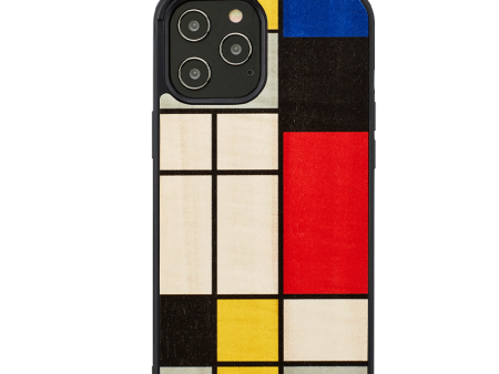 Wooden Case For iPhone 12 Pro Max - Mondrian Wood For Sale