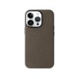 Melkco Origin Paris Magsafe Leather Case - Apple iPhone 14 Pro   Grey Fashion