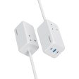 Powerology 65W Power StriP With Dual Power Sockets - White For Cheap