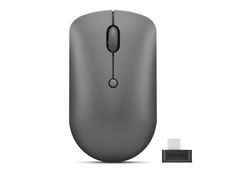 Lenovo 540 USB-C Wireless Compact Mouse - 2.40GHz   2400dpi   USB-C Wireless Receiver   Optical   Storm Grey - Mouse For Sale