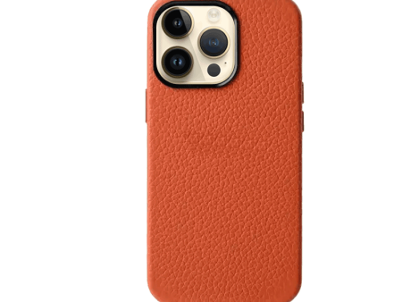 Melkco Origin Paris Magsafe Leather Case - Apple iPhone 14 Pro Max   Orange Online Sale