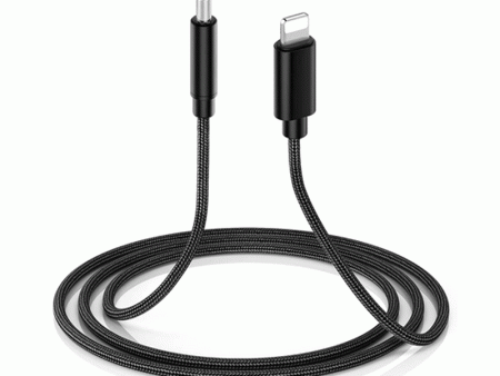 Aspor A232 Lightning audio Cable - 1.2 Meter   3.5mm   Black Online Sale