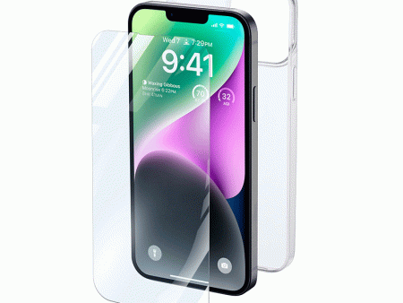 Cellularline Kit Case   Glass - Apple iPhone 14 plus   Transparent Discount