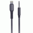 Aspor A232 Lightning audio Cable - 1.2 Meter   3.5mm   Black Online Sale