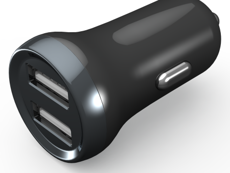 Porodo Dual Port 2.4A Mini Car Charger - Black Discount