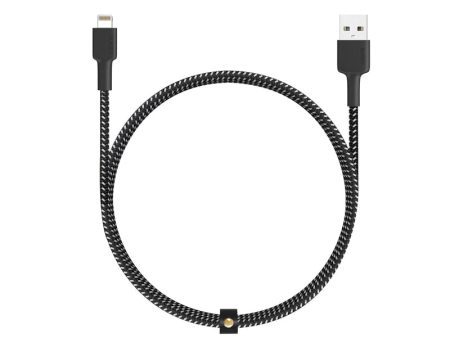 AUKEY Braided Nylon MFI Lightning Cable - 1.2m   Black Sale