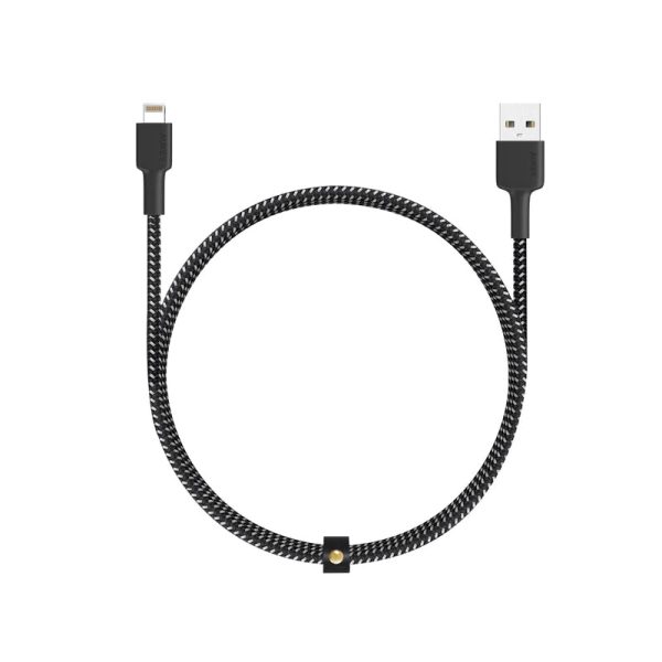 AUKEY Braided Nylon MFI Lightning Cable - 1.2m   Black Sale