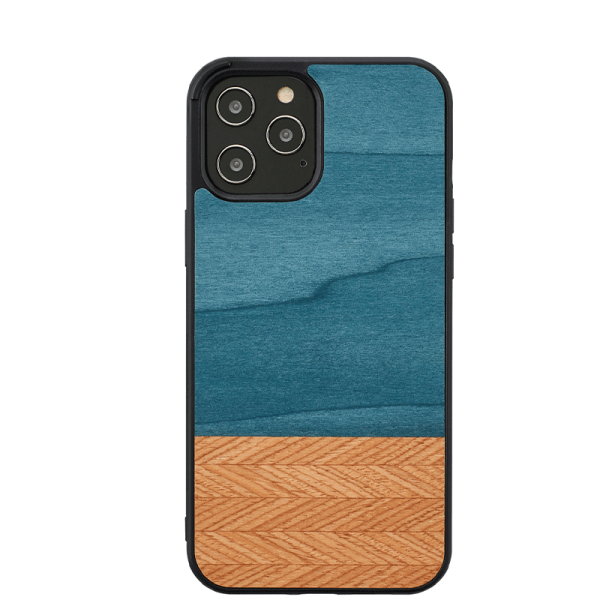 Wooden Case For iPhone 12 Pro Max - Denim Hot on Sale