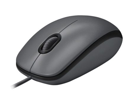 Logitech M100 USB Wired Mouse - Black Fashion