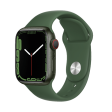 Apple Watch Series 7 GPS + Cellular 45mm Aluminum Case Green Clover Sport Band Online Hot Sale