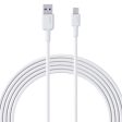 Aukey Braided Nylon  USB 2.0 to USB C Cable (0.9m) - White Online now