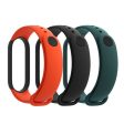 Mi Smart Band 5 Strap - Black   Orange   Teal - Pack Of 3 Online now