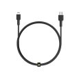 AUKEY MFI Braided Nylon USB-C To Lightning Cable - 2 m   Black Online Sale