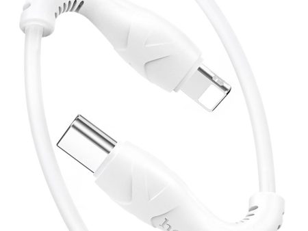 Hoco X55 Trendy Charging Data Sync Cable - Type-C   Lightning   1 Meter   White Supply