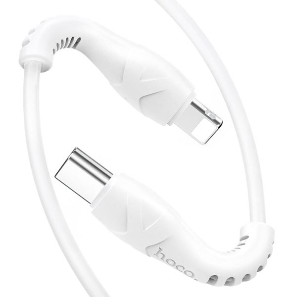 Hoco X55 Trendy Charging Data Sync Cable - Type-C   Lightning   1 Meter   White Supply