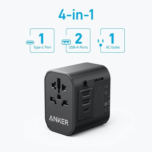 Anker 312 Outlet Extender -Black Fashion