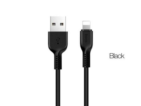 Hoco X20 Flash Charging Data Sync Cable - Lightning   2 Meter   Black Online now