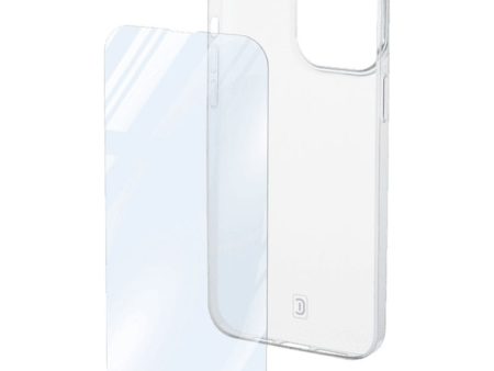 Cellularline KIT Case + Glass iPhone 14Pro Max Transparent For Discount