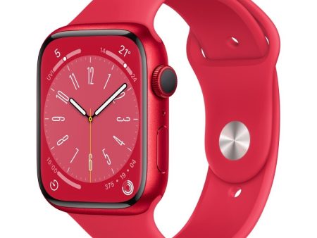 Apple Watch Series 8 GPS + Cellular 41mm Red Aluminium Case with Red Sport Band For Cheap