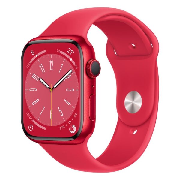 Apple Watch Series 8 GPS + Cellular 41mm Red Aluminium Case with Red Sport Band For Cheap