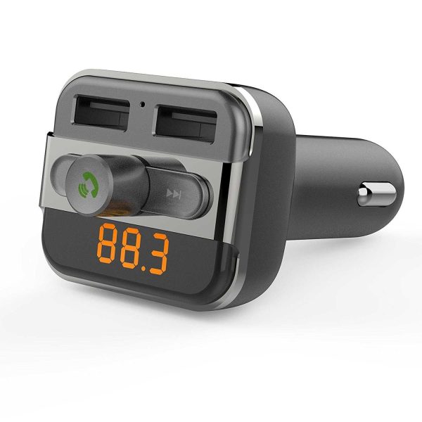 Porodo FM Transmitter and Fast Charging Car Charger- 3.4 amp   15W   Black Online now