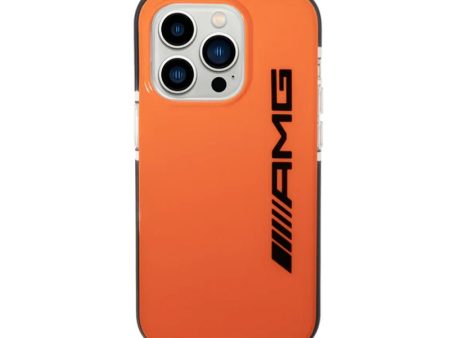 AMG PC TPE Hard Case Bumper Protection - Apple iPhone 14 Pro Max   Orange   Black Supply