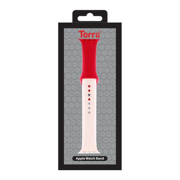 Torrii Siliconee Mix Watch Band For Apple Watch 49   45   44   42 mm - Red   Pink Online Hot Sale