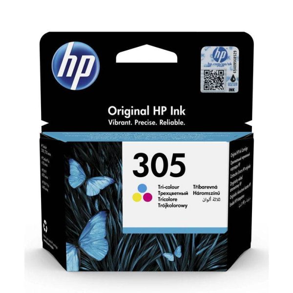 HP 305 Tri-Color Ink Cartridge - 100 Pages   Tri Color   Ink Cartridge For Discount