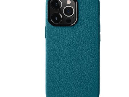 Melkco Origin Paris Magsafe Leather Case - Apple iPhone 14 Pro   Blue Fashion