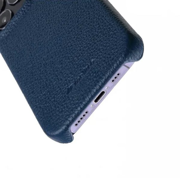 Melkco Paris Premium Leather Case - Apple iPhone 13 Pro   Dark Blue Cheap