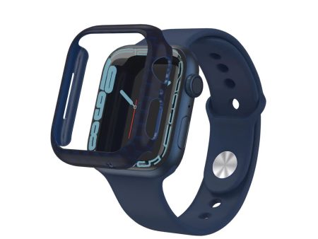 Apple Watch Series 7 Prismart Case - Carbon Fiber Navy For Cheap