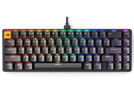 Glorious GMMK2 65% Pre-Built ANSI Wired RGB Mechanical Gaming Keyboard (Arabic Layout) - Black Discount