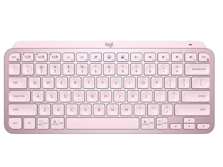 Logitech MX Keys Mini Bluetooth Illuminated Keyboard, English - Rose Pink Online