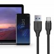 Aukey Braided Nylon Cable - 1.2m   USB 3.1 Gen 1 to USB-C   Black For Sale