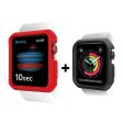 Itskins Spectrum Bumper Case - 44mm   Apple Watch SE   6   5   4   Red & Black - Pack of 2 For Sale