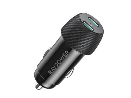 RavPower RP-VC032 - Total PD40W Car Charger - Black Hot on Sale