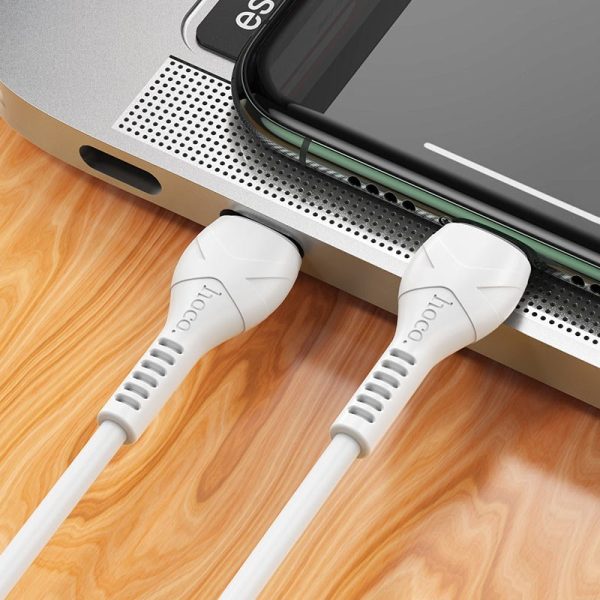 Hoco X55 Trendy Charging Data Sync Cable - Type-C   Lightning   1 Meter   White Supply