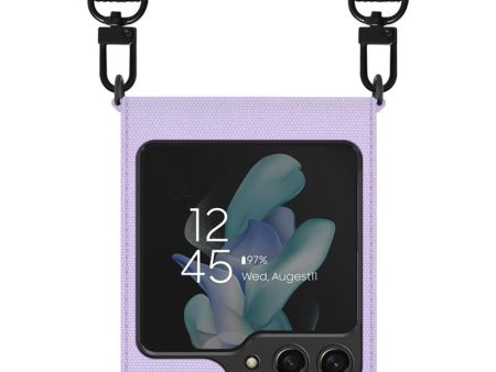 Araree Canvas Diary Flip Case - Samsung Galaxy Z Flip 5   Purple Online Hot Sale