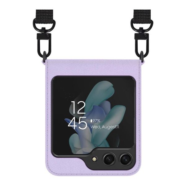 Araree Canvas Diary Flip Case - Samsung Galaxy Z Flip 5   Purple Online Hot Sale