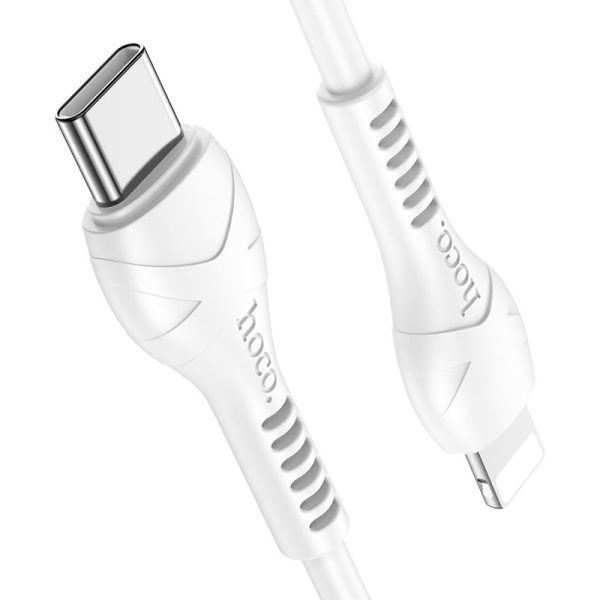 Hoco X55 Trendy Charging Data Sync Cable - Type-C   Lightning   1 Meter   White Supply