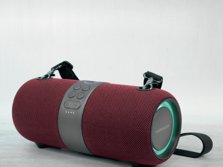 Powerology Cypher Portable Stereo Speaker – Bluetooth   3-inch   Red Online now