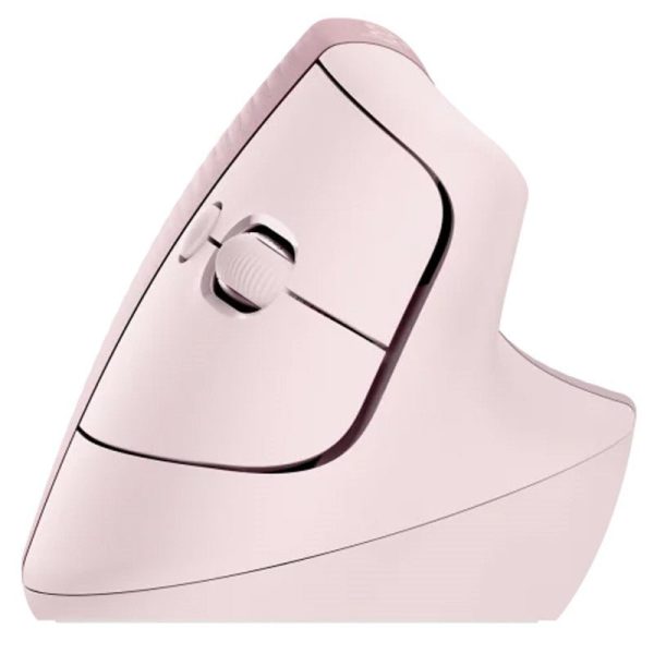 Logitech Lift Vertical Ergonomic Wireless & Blutooth Mouse - Rose For Discount