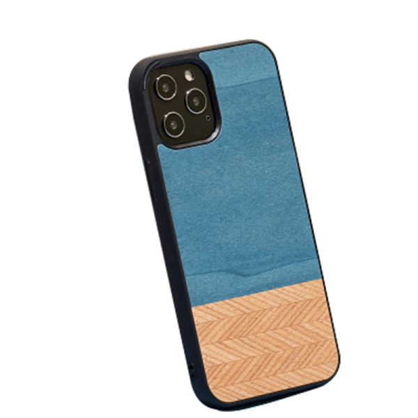 Wooden Case For iPhone 12 Pro Max - Denim Hot on Sale