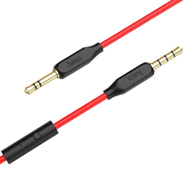 Hoco Cable 3.5mm to 3.5mm UPA12 audio AUX TPE braid with microphone Hot on Sale