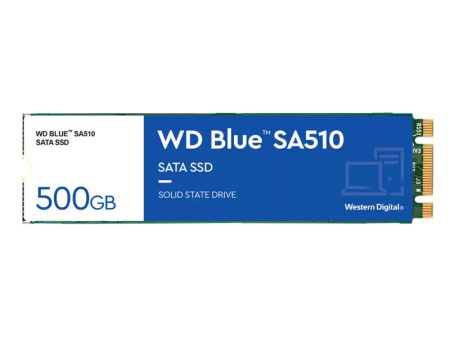 WD Blue SA510 M.2 2280 SATA SSD - 500GB   M.2 2280   SATA-III - SSD (Solid State Drive) For Sale