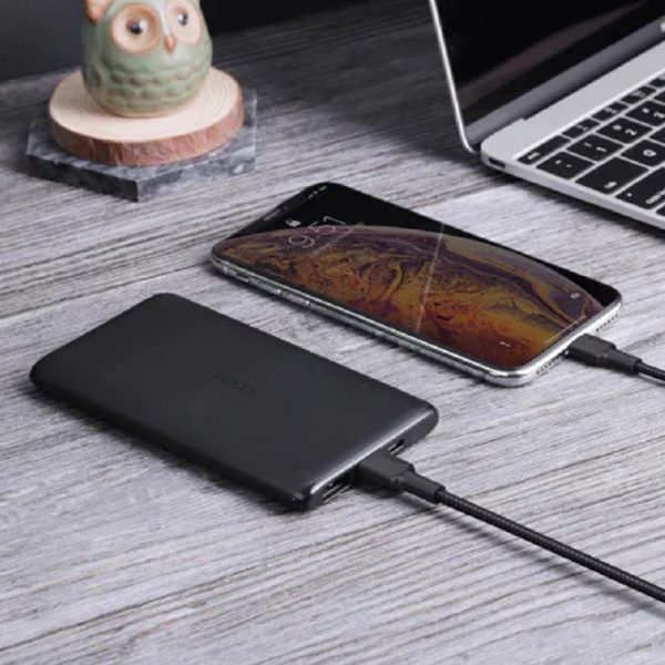 Aukey 20W Compact PD Charger + USB-C - Lightning Cable  + 10,000mAh Power Bank   Black - Bundle Offer Online